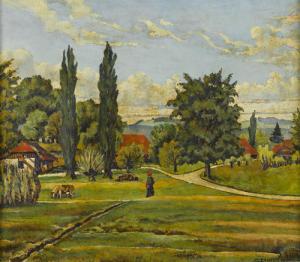 ZANETTI Claire 1941,Hügelige Landschaft,1951,Dobiaschofsky CH 2010-11-10