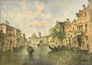 ZANGLI Fortunato 1899-1972,Canal Grande,Meeting Art IT 2024-10-30