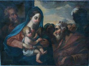 ZANIBERTI Fillipo 1585-1636,Maria, the Infant and the Three Kings,Deutsch AT 2014-03-25