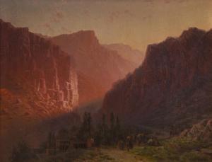 ZANKOVSKY ILYA NIKOLAEVICH 1832-1919,In the [Caucasus] Mountains,Shapiro Auctions US 2023-10-21