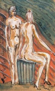 ZARDINSCH Adolfs 1890-1972,two female nudes,Auktionshaus Dr. Fischer DE 2016-03-19