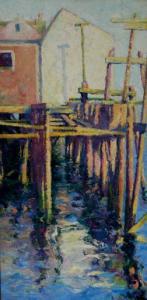 ZARING Louise Eleanor 1875-1972,Old Wharf, Provincetown,Christie's GB 2007-09-05