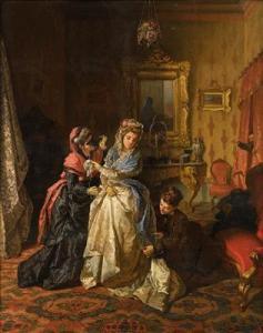 ZASSO giuliano 1833-1889,Getting Ready for the Ball,Palais Dorotheum AT 2016-04-21