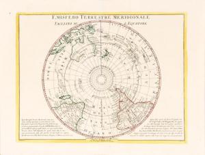 ZATTA Antonio 1757-1797,Emisfero terrestre meridionale tagliato su l’’’’’’,1779,Mossgreen 2016-06-19