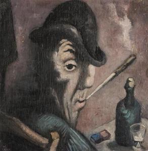 ZDENEK Tuma 1907-1943,The Smoker,Palais Dorotheum AT 2017-03-11
