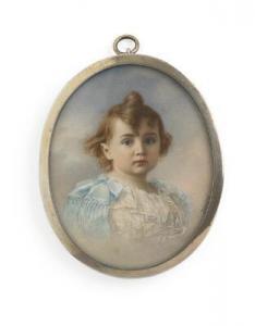ZEHNGRAF Johannes 1857-1908,A miniature portrait of Tsarevich Alexei Nikolae,c.1906,Bruun Rasmussen 2021-12-02