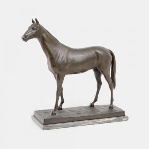 ZELLER August 1863-1918,A Standing horse,1912,Stahl DE 2022-11-26