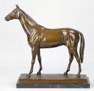 ZELLER August 1863-1918,Stehendes Pferd,Kastern DE 2015-06-13