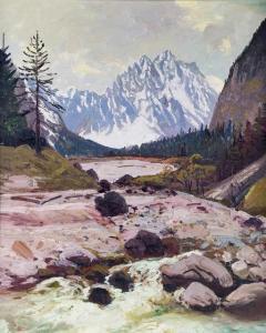 ZELLER Joseph 1873-1948,Das Wimbachtal, Berchtesgaden,Clars Auction Gallery US 2020-09-13