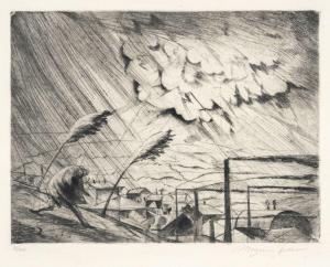 ZELLER Magnus Herbert 1888-1968,Gewitter,1920,Schmidt Kunstauktionen Dresden DE 2024-03-02