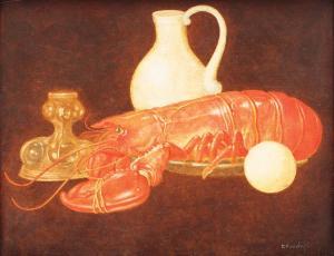 ZEMLENYI Csaba 1943,Still life with lobster,Artmark RO 2013-04-16