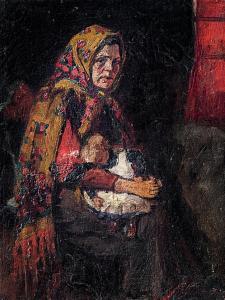 ZEMPLENYI Tivadar 1864-1917,Peasant woman,Nagyhazi galeria HU 2019-10-01