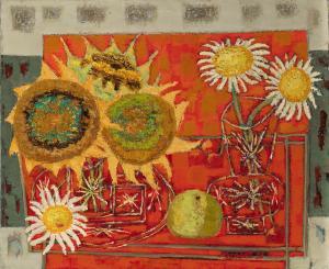 ZENDEL Gabriel 1906-1992,Still Life with Sunflowers and Daisies,1955,William Doyle US 2023-07-27