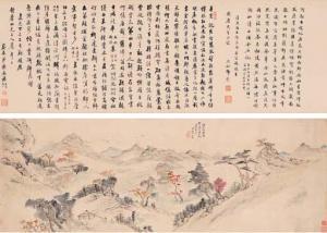ZENGYING PAN 1808-1878,VIEWING STELES IN HESHUO,Christie's GB 2001-04-29