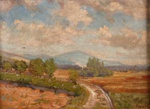 ZERNIN Heinrich 1868-1951,Südhessische Landschaft sommerlicher,1919,Mehlis DE 2016-08-25