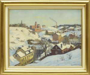 ZETTERSTRÖM Gunnar 1902-1965,Stadsvy,Uppsala Auction SE 2016-04-12