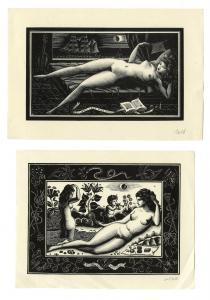 ZETTI ITALO 1913-1978,Lotto composto di 5 ex libris erotici,Gonnelli IT 2022-11-29