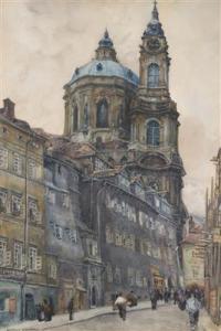 ZEYER Jan Angelo 1878-1945,St. Nicholas\’ Church on Karmelitská Street,Palais Dorotheum 2017-05-27
