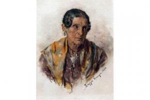 ZEZZOS Alessandro 1848-1914,Portrait of a Peasant Lady,1880,Keys GB 2015-12-11