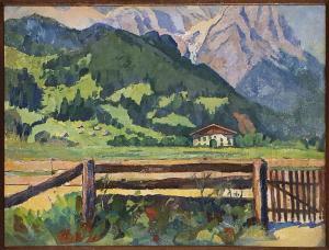 ZEZZOS Georges 1883-1959,Barrières en montagne,Rossini FR 2022-09-09