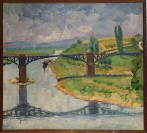 ZEZZOS Georges 1883-1959,Le pont,Rossini FR 2023-01-11