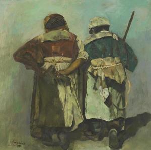 ZHANG Jiang 1958,Minority Figures,1991,Bonhams GB 2009-11-16