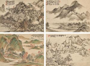 ZHANG QIA 1718-1799,Landscape Album,1793,Christie's GB 2018-11-27