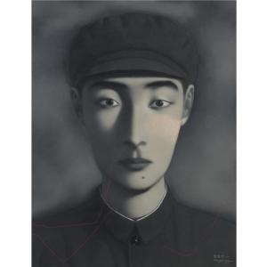 ZHANG Xiaogang 1958,BLOODLINE SERIES: COMRADE,1995,Sotheby's GB 2007-09-20