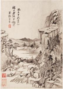 zhang XUEZENG 1590-1650,Landscape,17th century,Sotheby's GB 2021-09-28