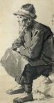 ZHAOHE JIANG 1904-1986,PORTRAIT OF AN OLD MAN,1940,Arcimboldo CZ 2015-05-31