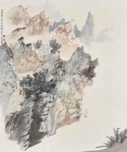 zhaoshen jiang 1925-1996,Landscape,1974,Christie's GB 2015-06-02