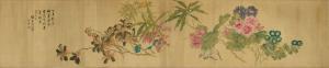 ZHAOXIANG Zhang 1852-1908,Flowers after Hua Yan,Sotheby's GB 2022-08-09