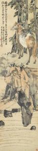 ZHEN WANG 1866-1938,Standing Horse,1923,Sotheby's GB 2023-08-08