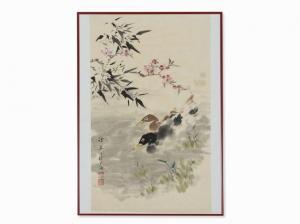 ZHEN XU 2000,Ducks with Flowering Branches,Auctionata DE 2016-02-25