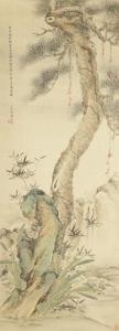 ZHEN Zhoumeng 900-900,Pine tree, bamboo and narcissus,Duke & Son GB 2016-05-20