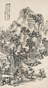 ZHENG WU 1878-1949,Secluded Village in Mountains,1921,Sotheby's GB 2024-04-08