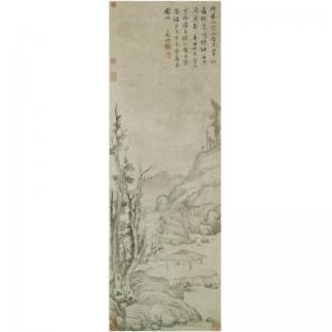 ZHENGMING WEN 1470-1559,BAMBOO AND ROCKS,1541,Sotheby's GB 2007-11-07