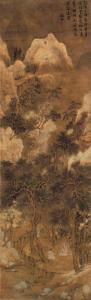 ZHENGMING WEN 1470-1559,DRINKING TEA IN THE SHADE OF PINE TREES,Christie's GB 2001-10-29