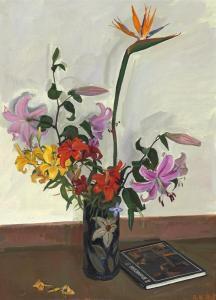 ZHILINSKY DMITRY 1927-2015,Lilies and a book,1991,Bruun Rasmussen DK 2020-12-07