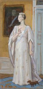 ZHILINSKY DMITRY 1927-2015,Portrait of H.M. Queen Margrethe of Denmark,Bruun Rasmussen DK 2024-04-23