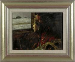 ZHIYUE ZHENG 1957,portrait of a woman seated before a window,Pook & Pook US 2008-11-21