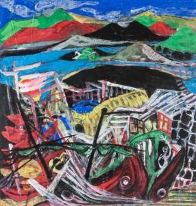 ZHONGFANG Xu 1943,abstract landscape,888auctions CA 2019-05-09