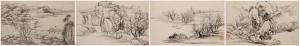 ZHOU HAO 1685-1773,Landscapes,1765,Sotheby's GB 2021-09-28