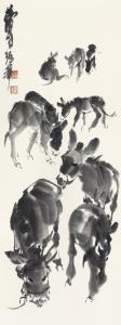 ZHOU HUANG 1925-1997,DONKEYS,Sotheby's GB 2016-10-04