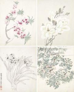 ZHOU SHIDAI Shi Dai 1800-1800,FLOWERS,18th century,Christie's GB 2005-11-28