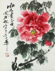 ZHOU Shisong 1951,Peonies,888auctions CA 2015-12-03