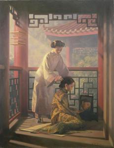 ZHU YIYONG 1957,DRESSING IN THE SHADE,1996,Nagel DE 2021-06-23