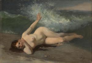 ZHURAVLEV Firs Sergeyevich 1836-1901,Bathing Nude,MacDougall's GB 2020-05-16