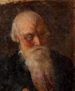 ZHURAVLEV Firs Sergeyevich 1836-1901,Etude de tête de vieillard,Aguttes FR 2020-07-01
