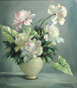 ZICHY countess 1893-1962,Still life with flowers in a white vase,Bonhams GB 2010-07-18